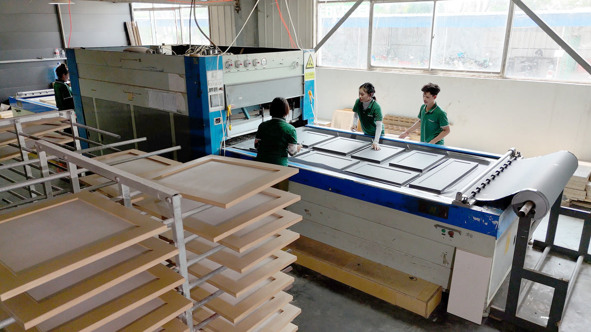 Door panel production equipment at the HONSOAR Cambodia facility