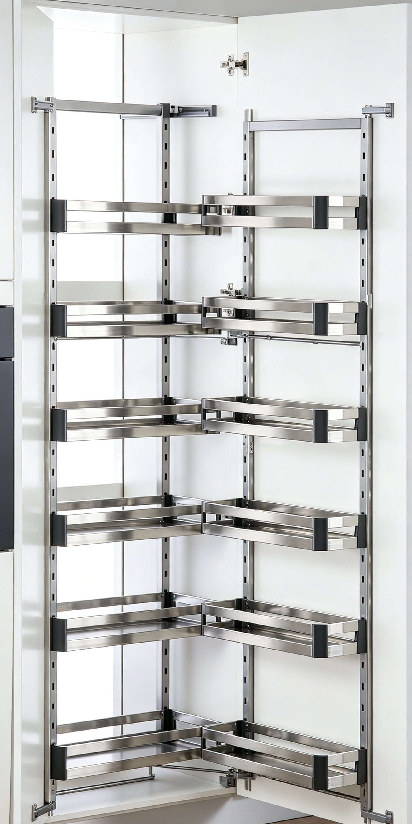 HONSOAR glass-sided tall pantry pull-out system