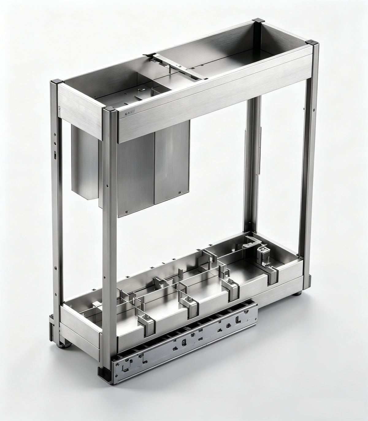 HONSOAR double waste bin pull-out system for a base cabinet