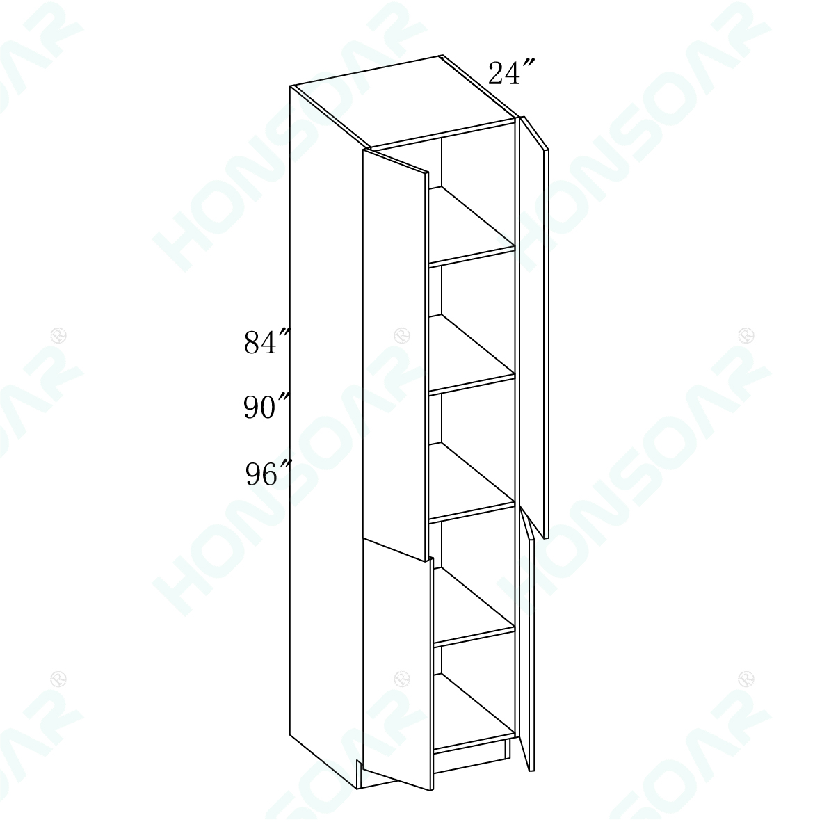 Pantry Plywood Box 24