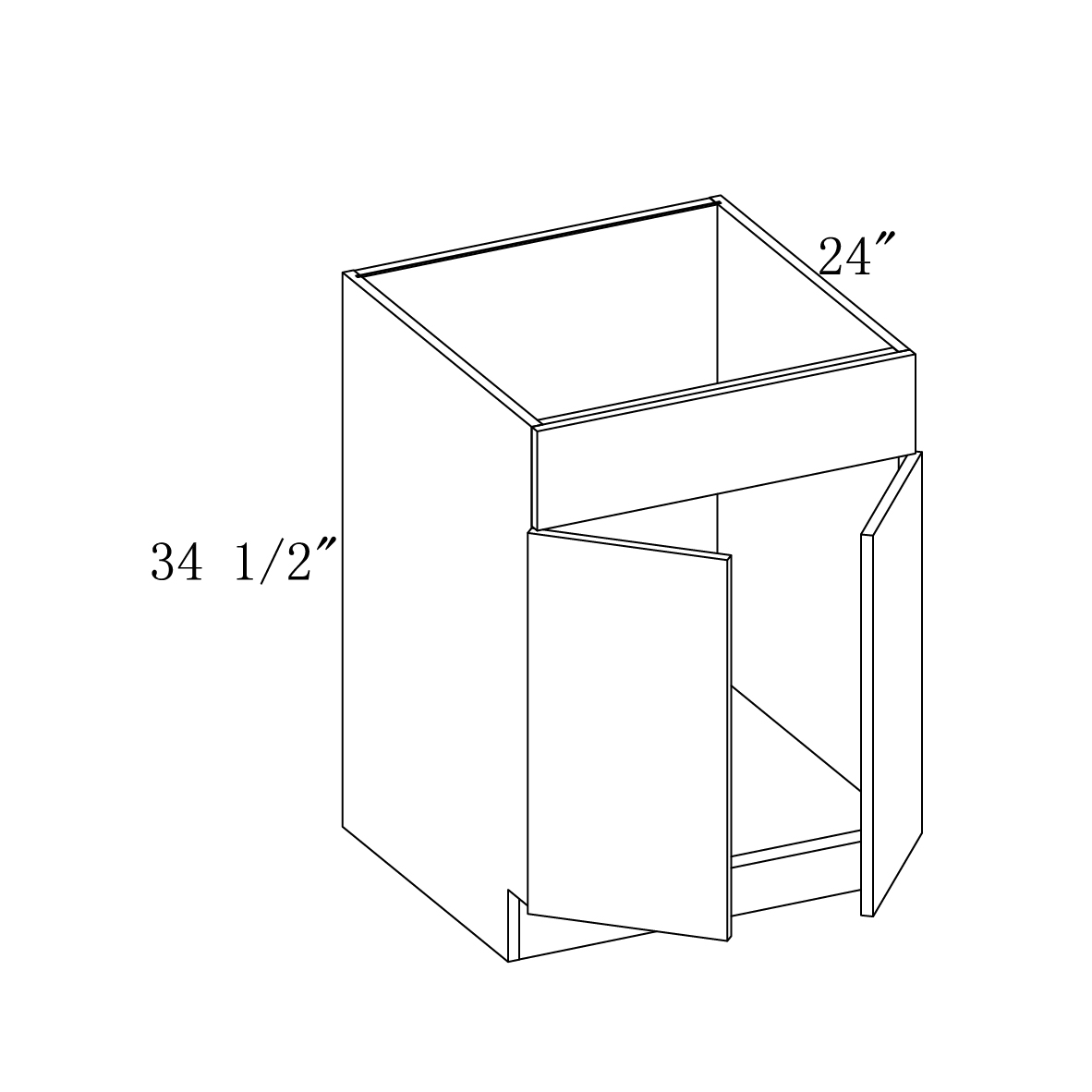 Sink Base Plywood Box 33